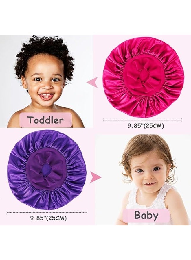 Baby Bonnets for Sleeping,Infant Sleep Cap Hair Bonnet for Baby Girls,Boys,Toddler - Image 2